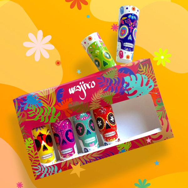 Colección de 6 tequileros Calavera